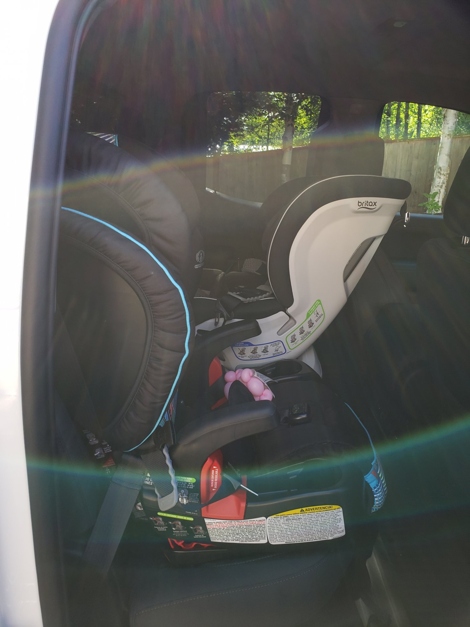 Rear facing car seat in double cab 20192025 Silverado & Sierra GM