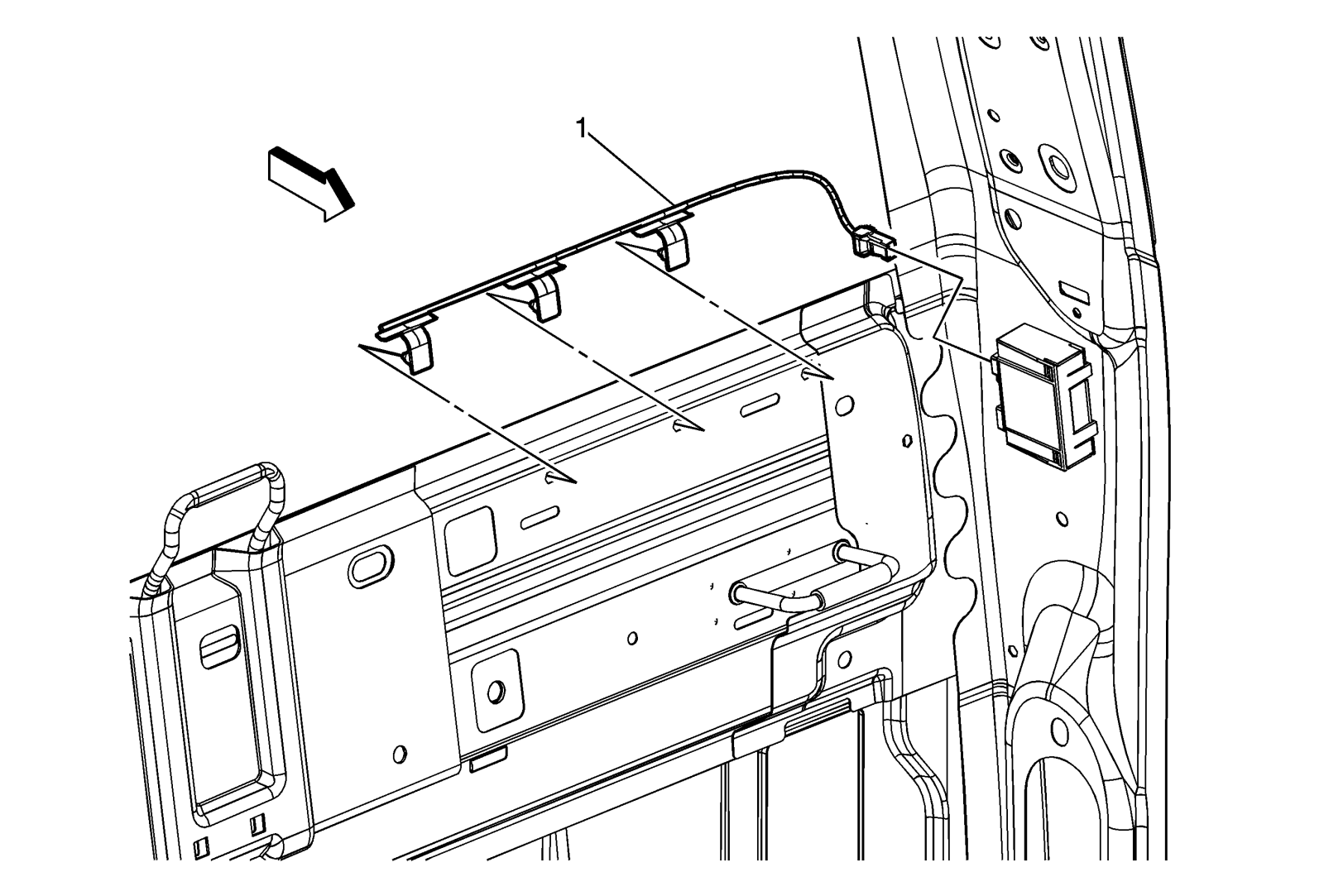 Keyless remote or rcdlr antenna location for 2012 crew cab 20002014