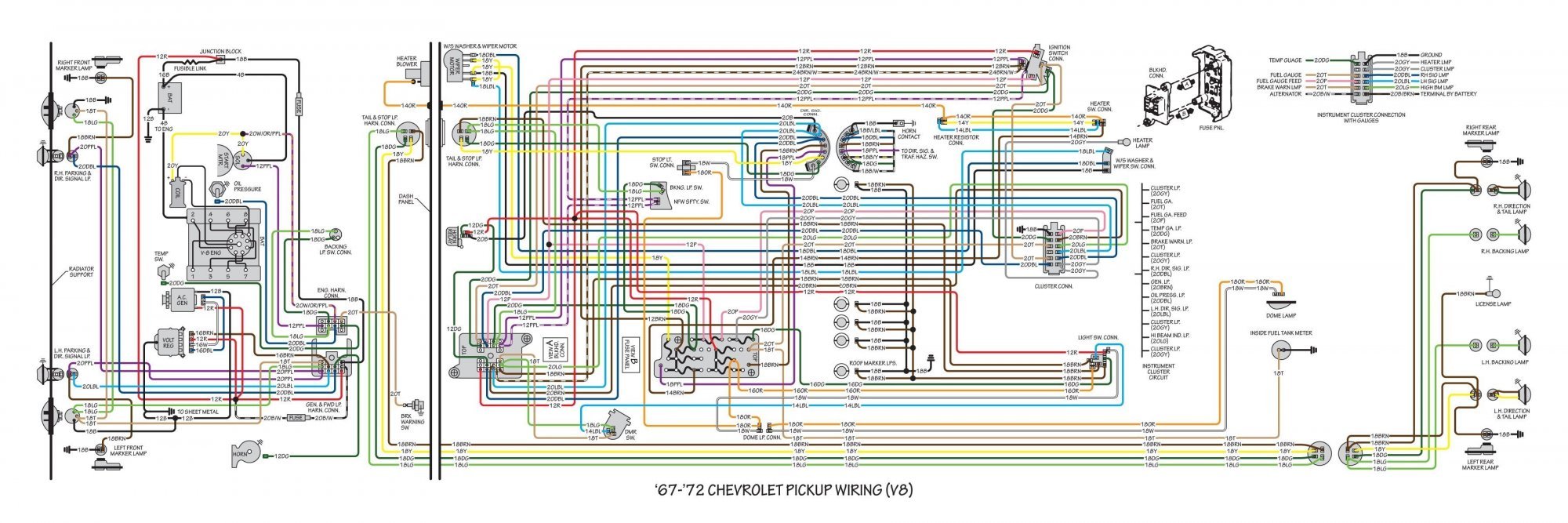 67-72 Chevy c10 Wiring diagram. for whoever needs it. - 1967-1972