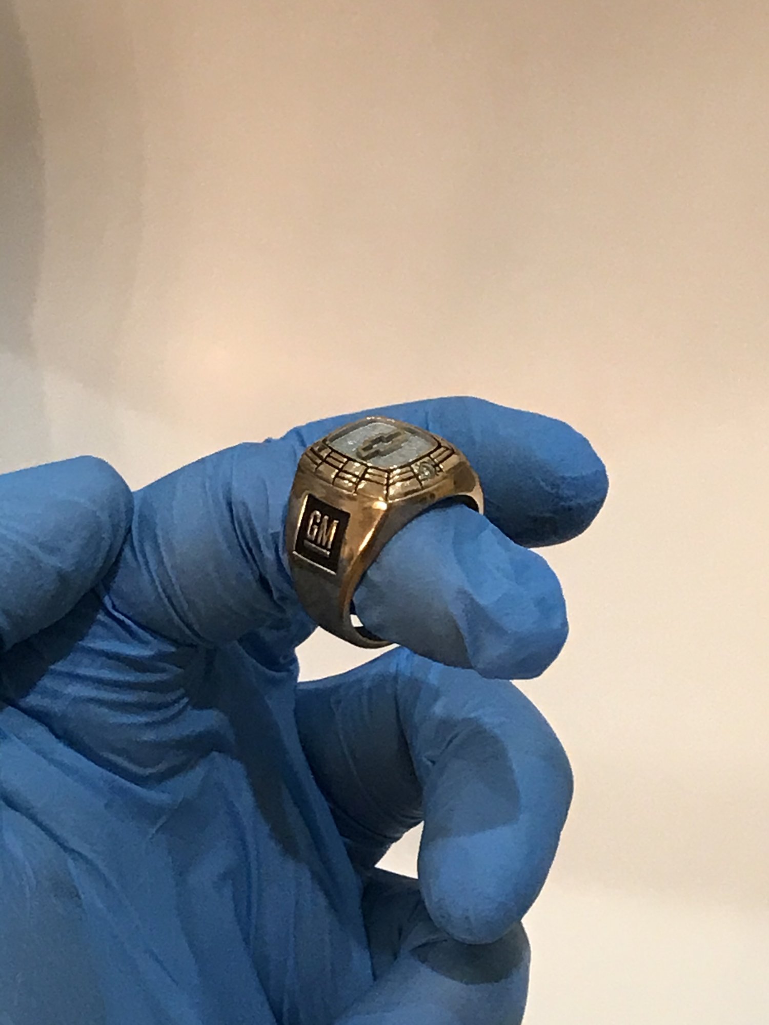 GM Chevrolet Mark of Excellence Award Gold Ring For Sale Wanted GM Trucks