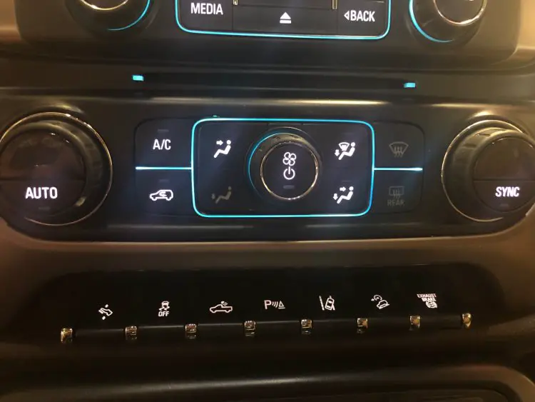 No lights on my climate control panel 2014 2019 Silverado & Sierra