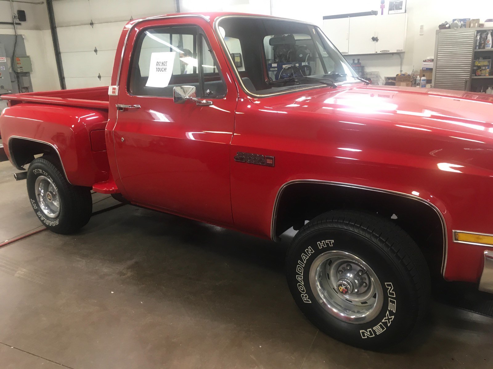 1985 Red GMC truck acquired Aug 2021