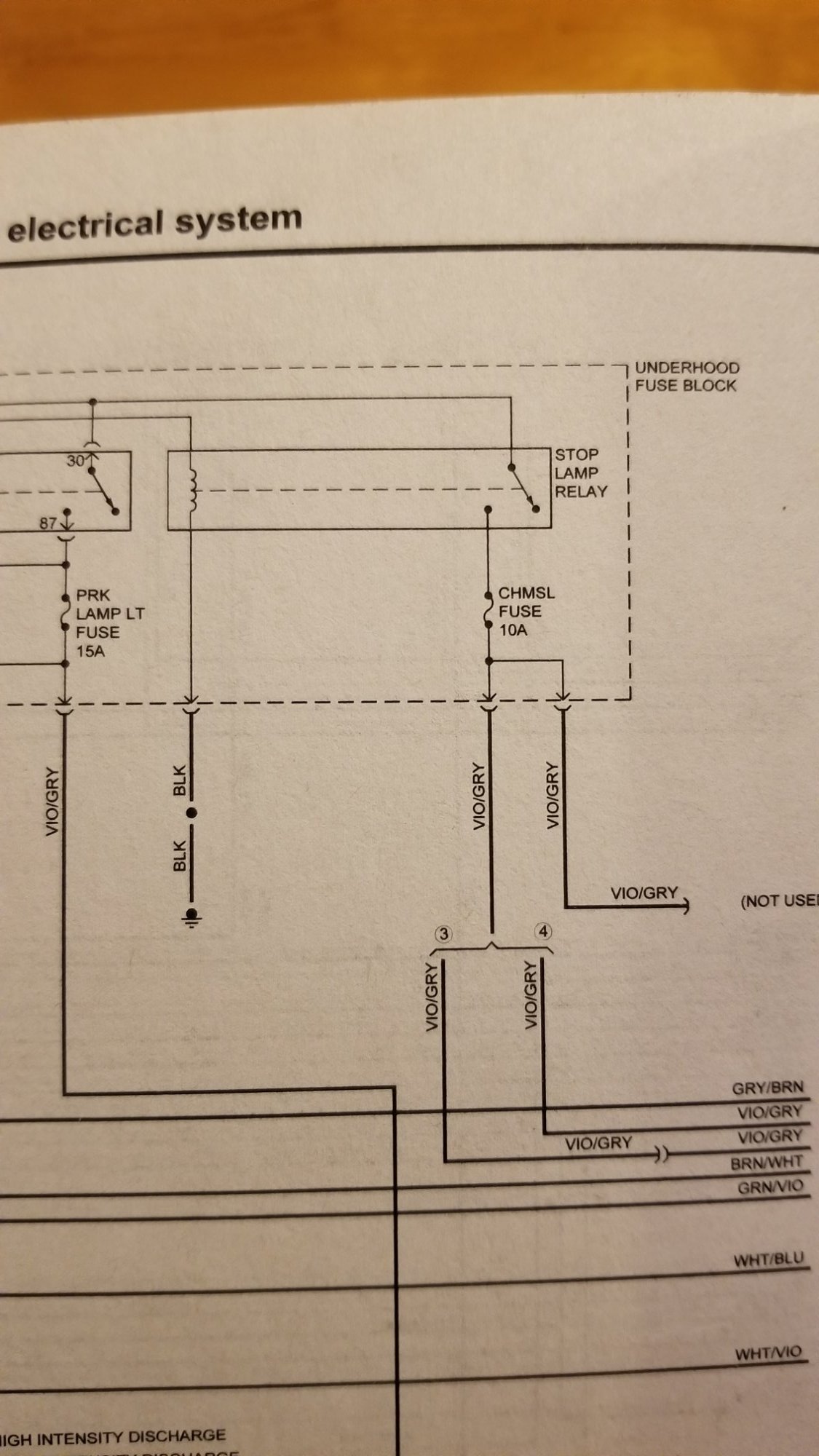 Stop Lamp Relay/CHMSL 2016 Silverado 2014 2019 Silverado & Sierra
