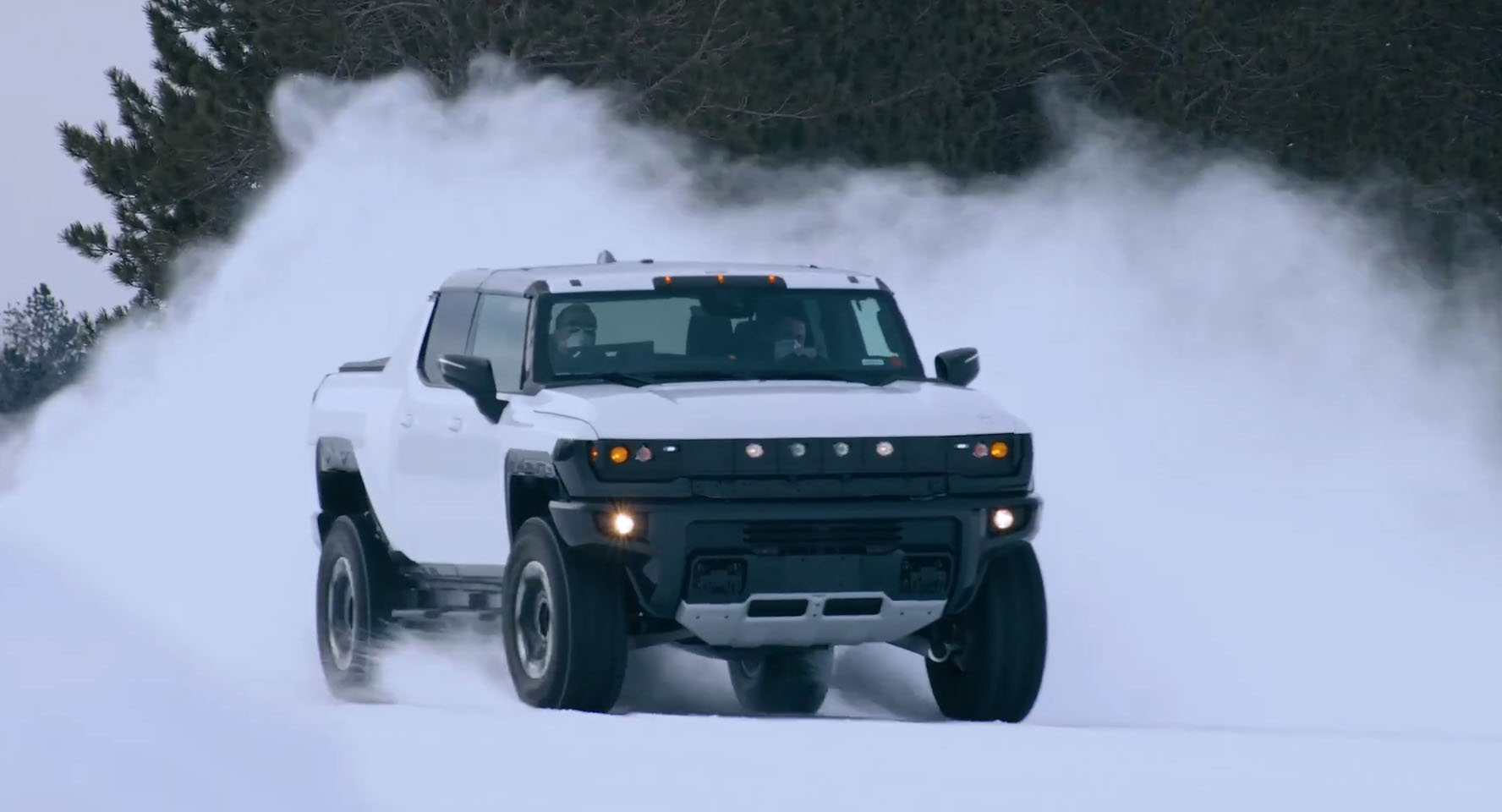 GMC HUMMER EV truck WinterTesting 1