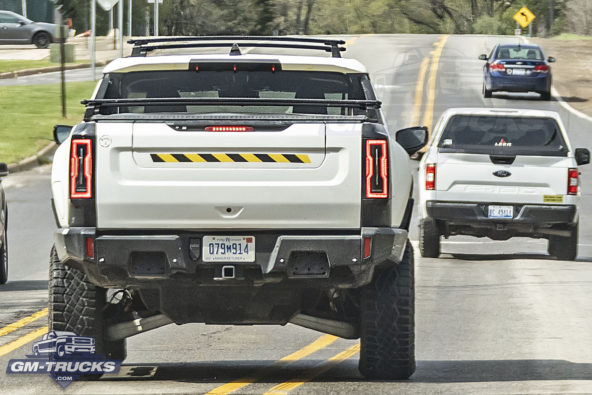 HUMMER EV With Production Ready Lights