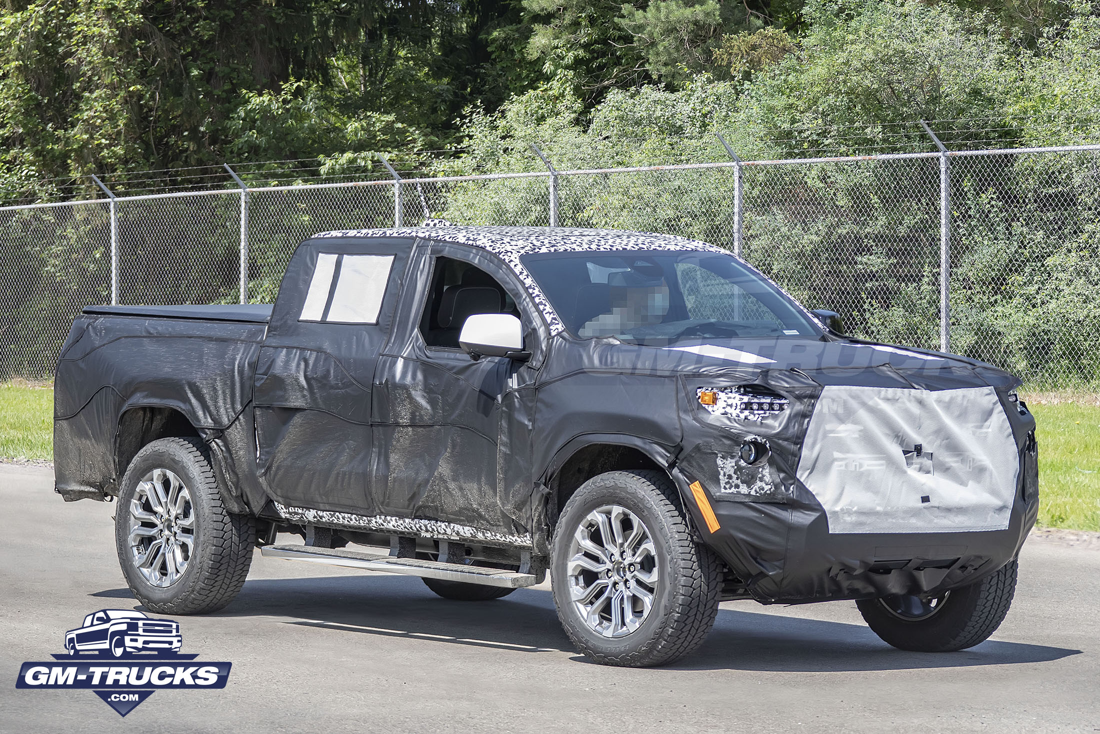 Disguised All New 2023 GMC Canyon Prototype Captured