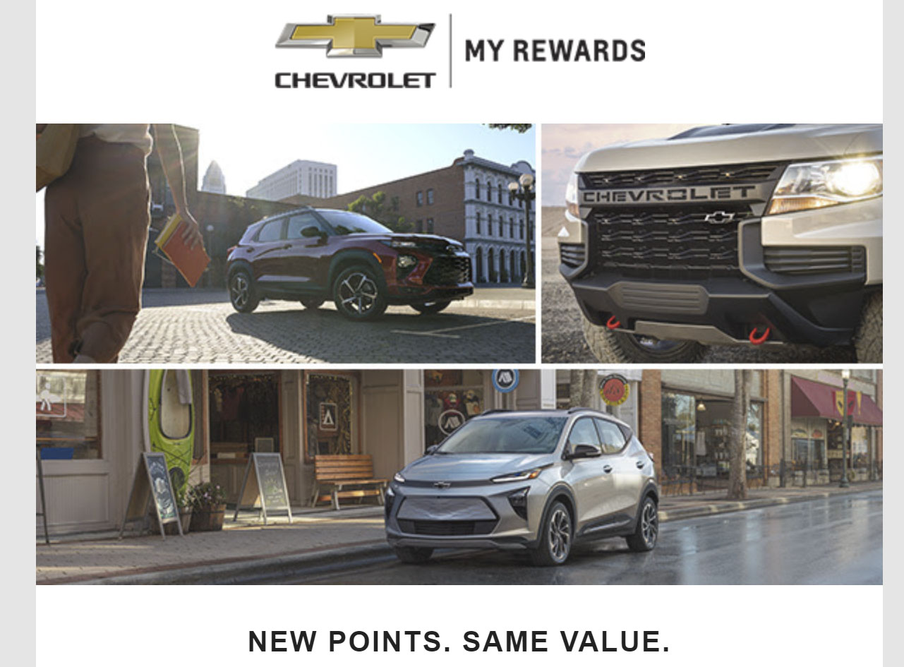 Heads Up! Chevy, GMC, Buick, & Cadillac Owner Rewards Points Are Changing