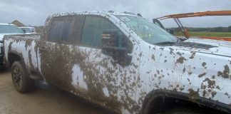 Brand New 2021 HD Trucks Covered In Mud After Being Stored In Field For Months