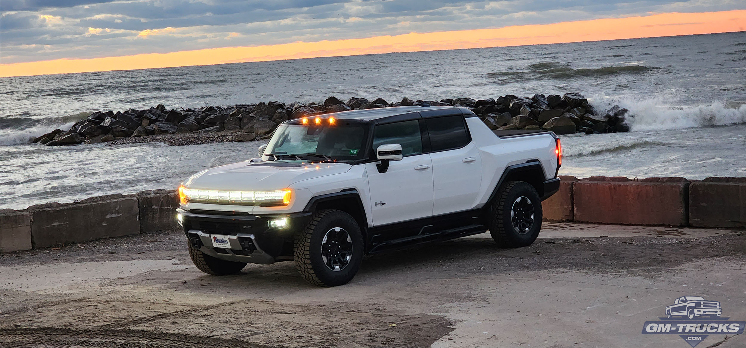 GM-Trucks.com HUMMER EV Next To Lake Erie. Perhaps we shouldn't have done this.