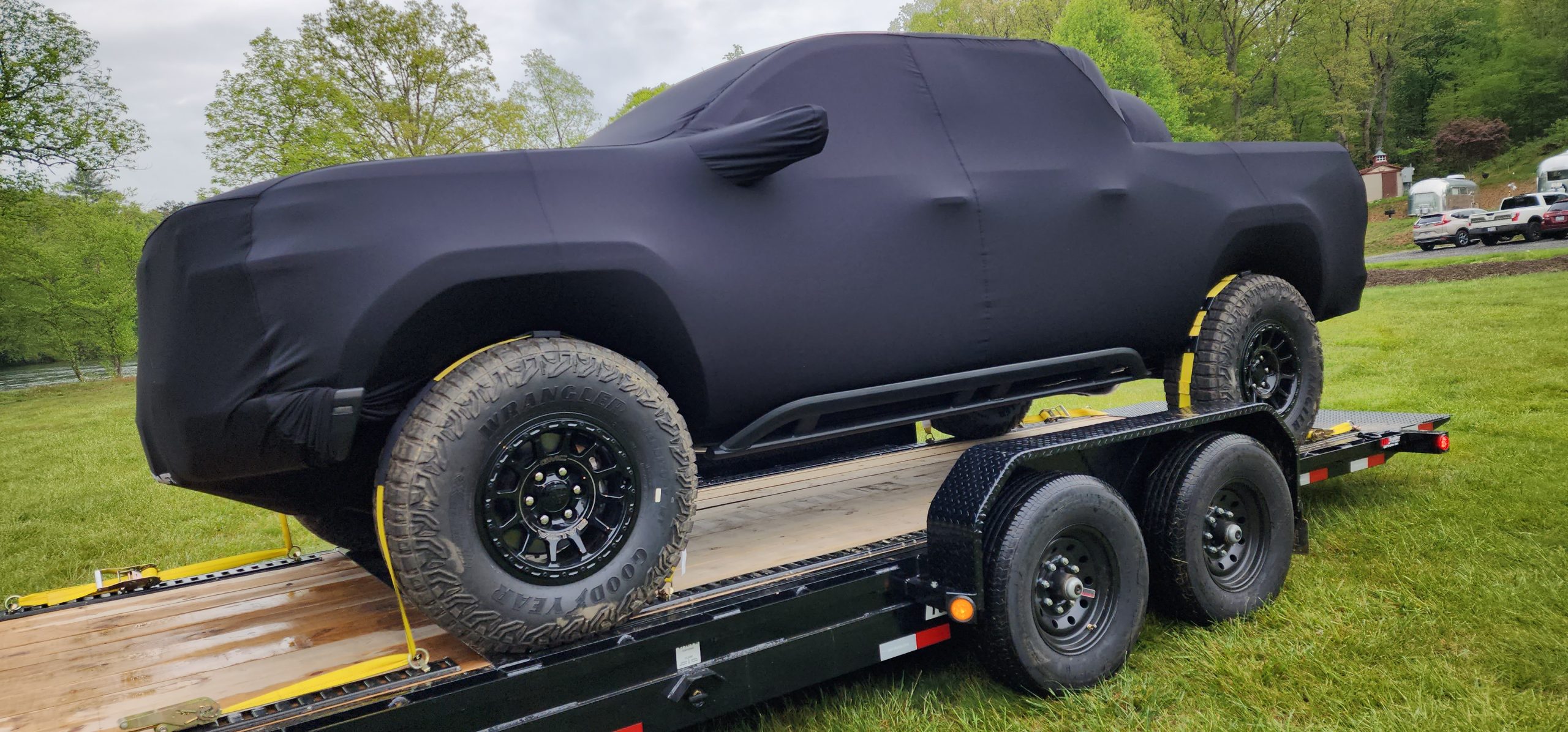 GMC Showed Media This Covered Canyon AT4X AEV Edition But Had No Details