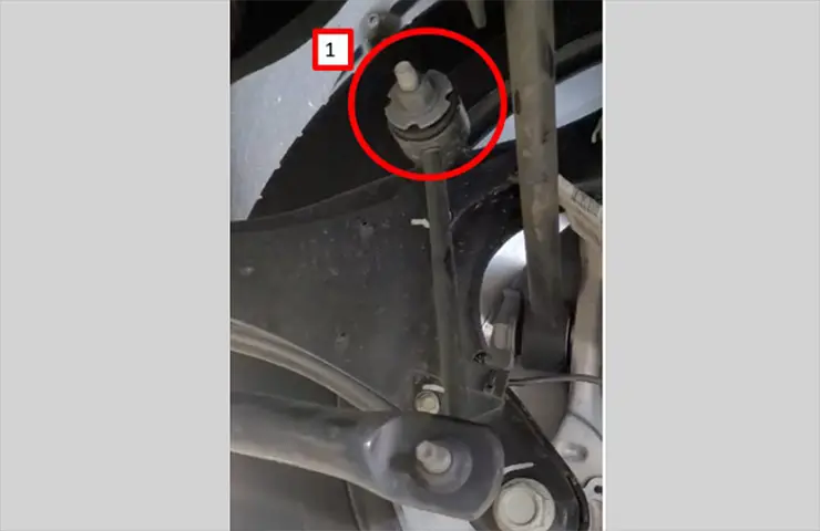 Image Courtesy GM-TechLink - The Rear Sway Bar Link