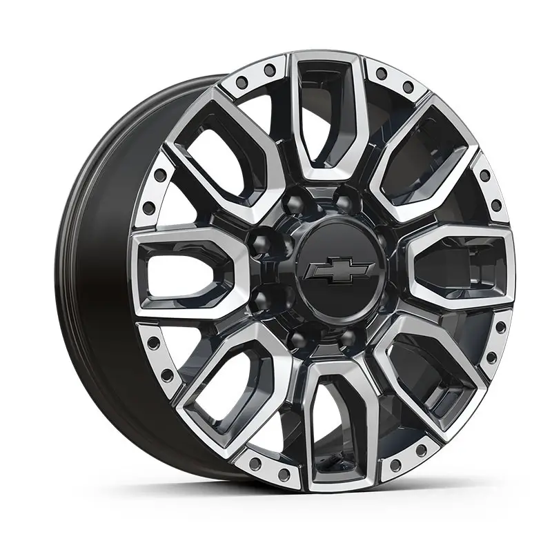 2024 Silverado HD Won't Get 20-inch Gloss Black (SQ9) LPO Wheels...For Now 2 (SQ9) LPO, 20" (50.8 cm) Machined Aluminum Bolt Pattern with High Gloss Black Accents wheel