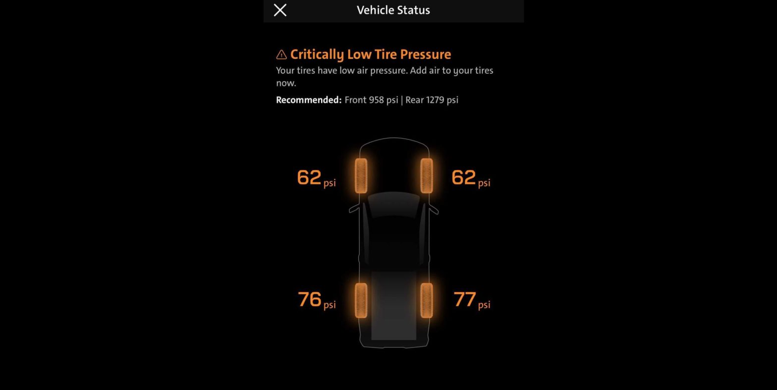 GM Connected Owners Apps Go Haywire - Recommend Hilariously High Tire Pressures