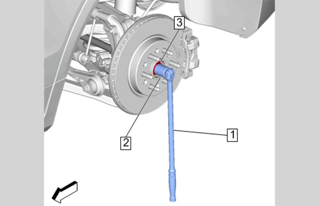 Never Use Power Tools To Remove A Wheel Drive Shaft Nut On These Chevrolet, Buick, Cadillac, and GMC Vehicles 4 Always use a breaker bar or proper hand tools to remove a wheel drive shaft nut