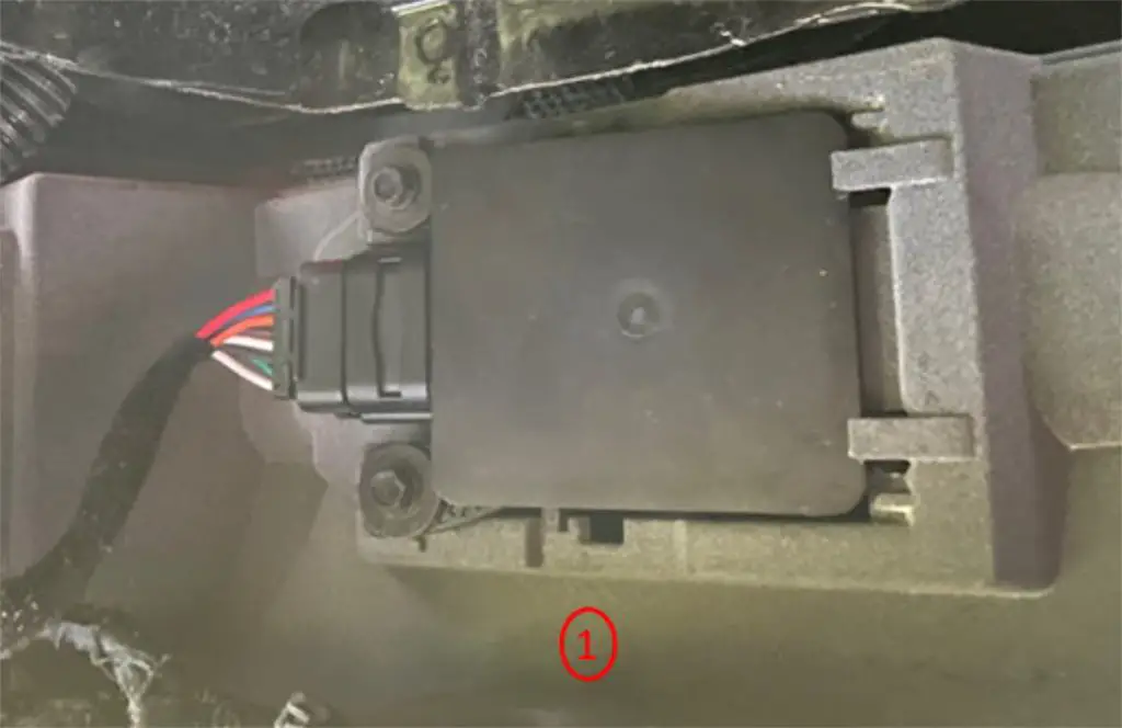 Simple Fix For Suburban / Tahoe / Yukon / Escalade Side Blind Zone & Rear Cross Traffic Alert Malfunction 3 A radar module installed incorrectly (backwards) on the rear bumper of a GM Full-size SUV.