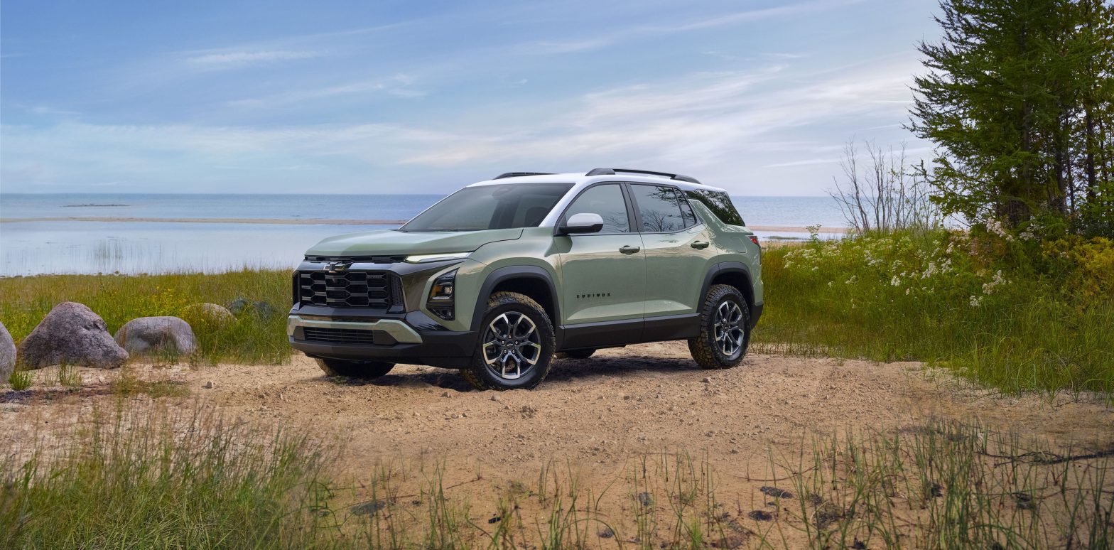 The 2025 Chevrolet Equinox ACTIV on a beach