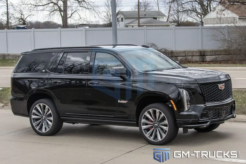 2025 Cadillac Escalade V Caught Undisguised With New Styling & Huge Interior Changes 4 The mid-cycle refresh of the 2025 Cadillac Escalade will bring the brand's flagship in line with a new styling direction