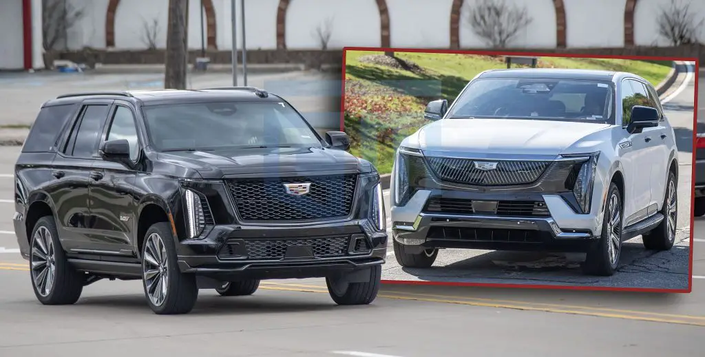 2025 Cadillac Escalade V Caught Undisguised With New Styling & Huge Interior Changes 6 The Escalade and Escalade IQ will share similar styling in 2025