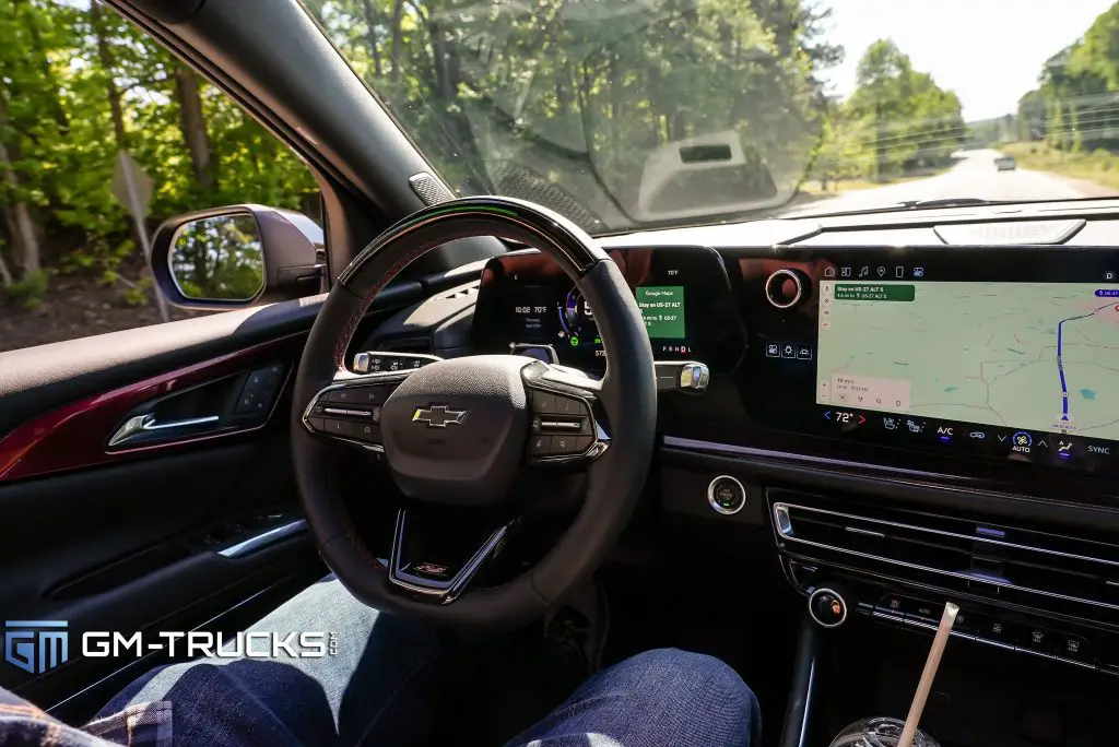 A 2024 Chevrolet Traverse being driven by Super Cruise