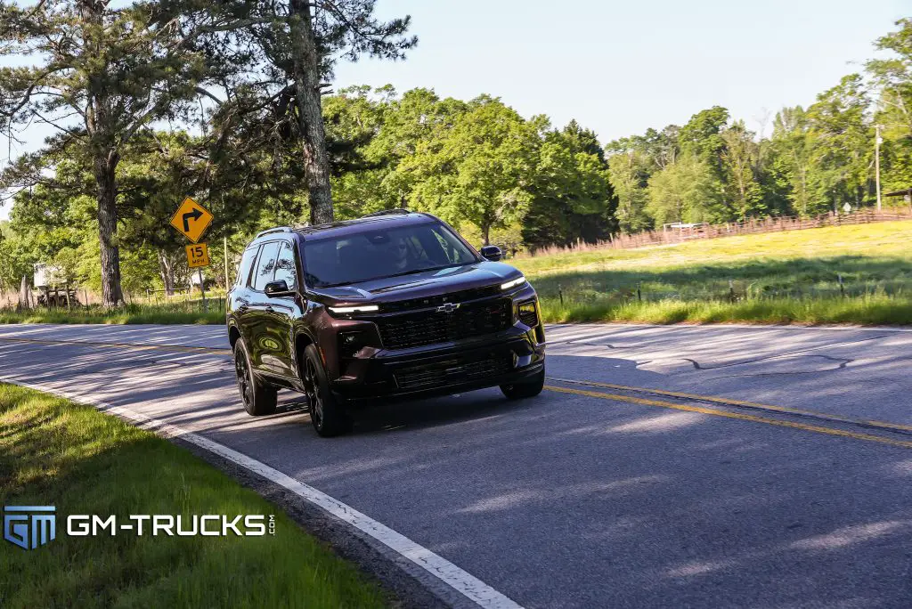 The 2024 Chevrolet Traverse RS is at home on winding roads- something the previous generation didn't always handle with grace. 